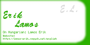 erik lamos business card